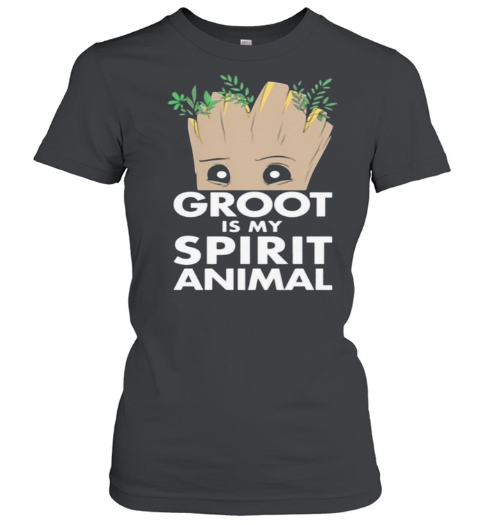 Baby Groot is my spirit animal shirt Classic Women's T-shirt