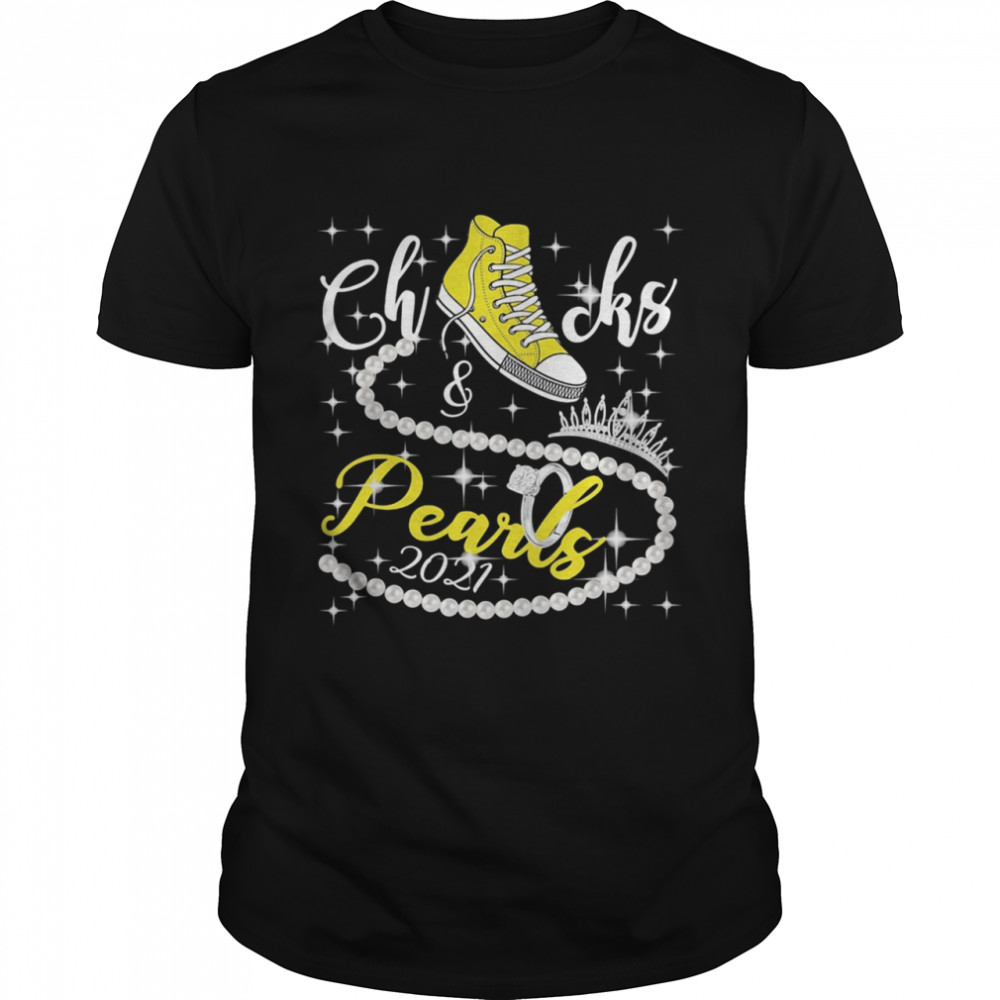 Kamala Harris Vice President Chucks and Pearls gold converse 2021 shirt