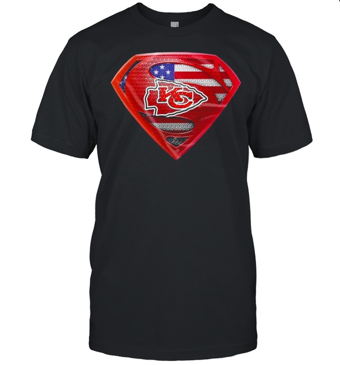 Symbol Superman American Flag Kansas City Chiefs shirt