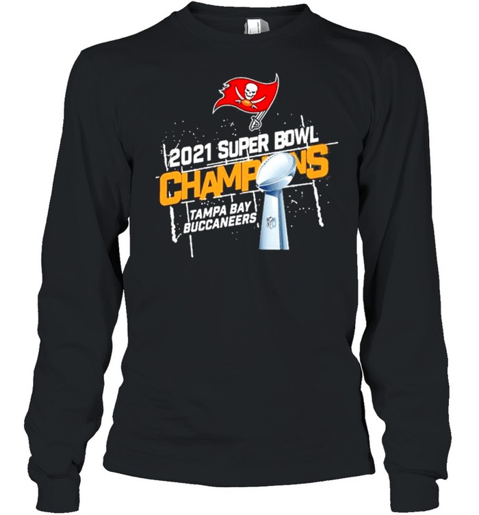 2021 Super Bowl Liv Champions Tampa Bay Buccaneers Logo shirt Long Sleeved T-shirt