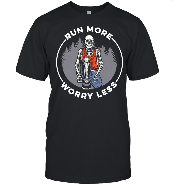 Skull Run more Worry Less shirt Classic Men's T-shirt