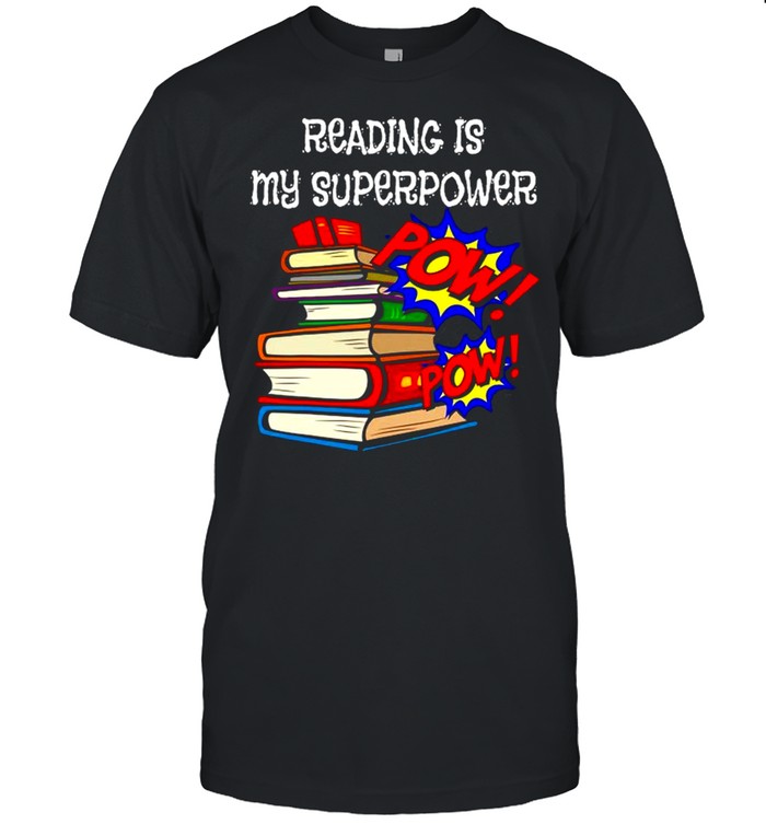 Reading Is My Super Power Superhero Best English Teacher shirt
