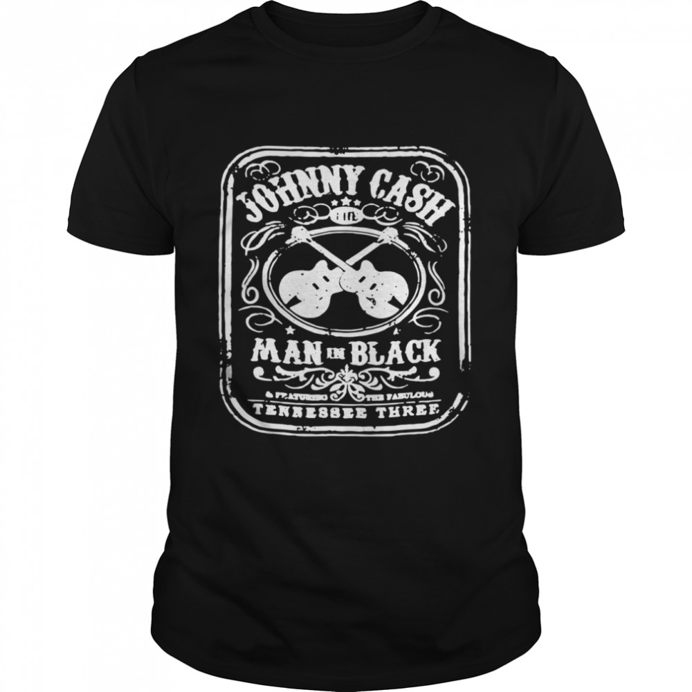 Johnny Cash man in black tennessee three guitar shirt Classic Men's T-shirt