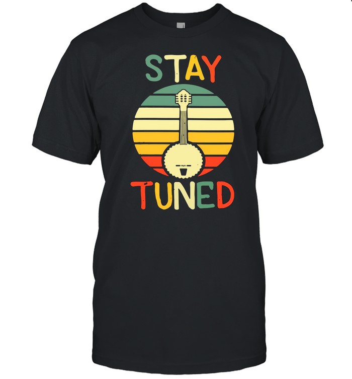 Stay Tuned Retro Banjo Graphic shirt