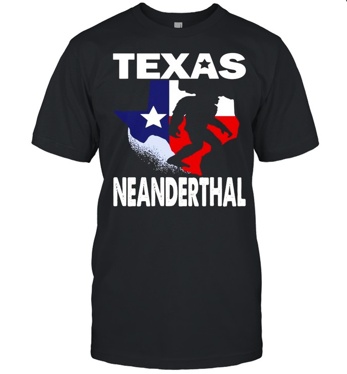 Bigfoot Texas Neanderthal Flag T-shirt Classic Men's T-shirt