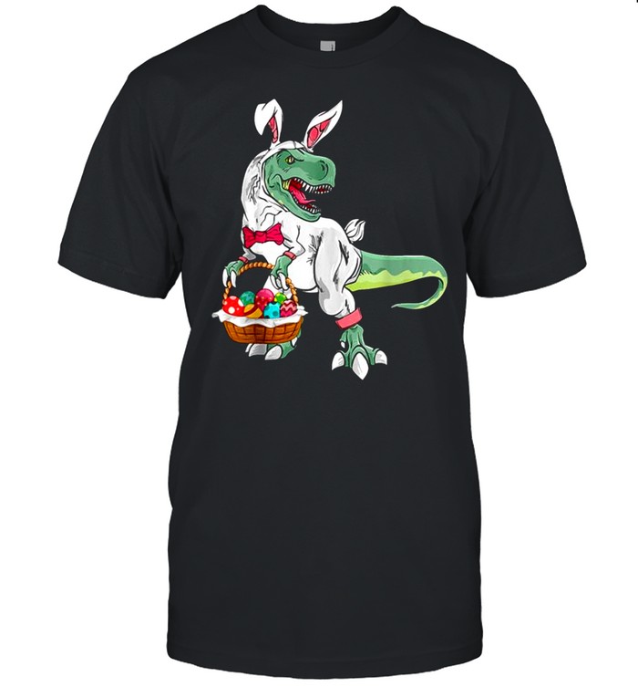 Dino Bunny Rabbit Eggs Basket Tee  Classic Men's T-shirt