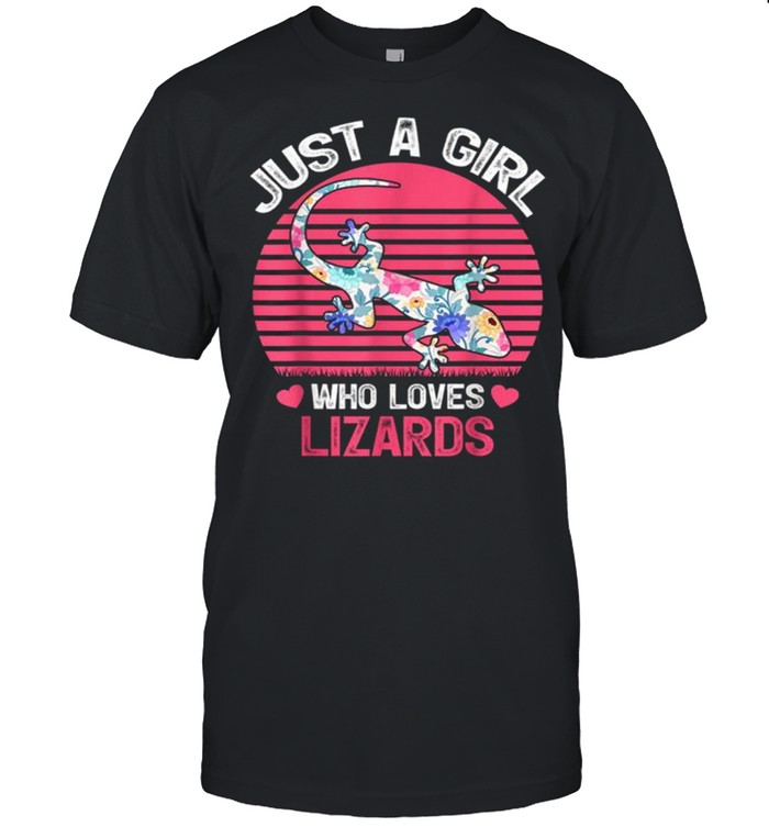 Just A Girl Who Loves Lizards Tee Shirt