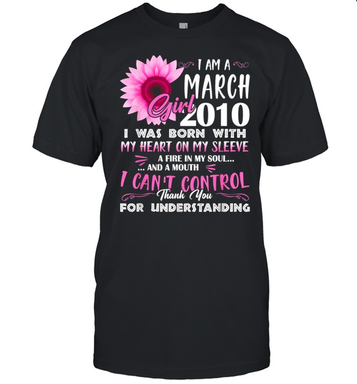 March Girl 2010 11th Birthday Gift 11 Years Old Tee Shirt