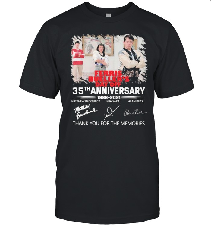 Ferris Bueller’s Day Off 35th Anniversary 1986 2021 Signature Shirt