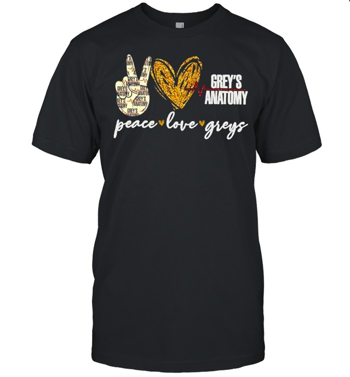 Peace love Greys Anatomy shirt Classic Men's T-shirt