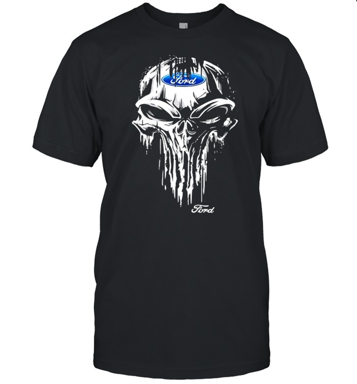Punisher Skull With Ford Car Logo Symbol Shirt