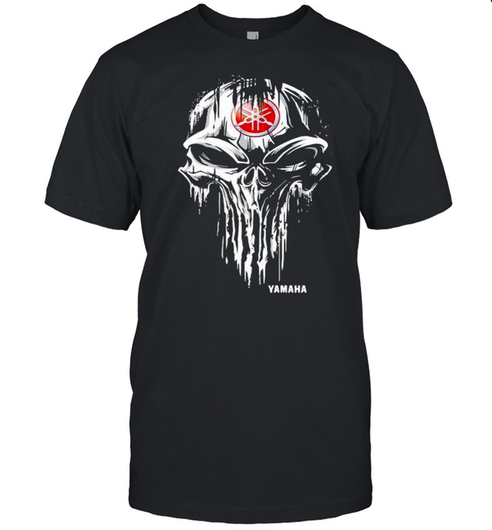 Punisher Skull With Logo Yamaha Shirt