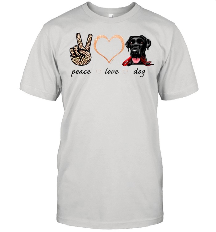 Peace Love Labrador Dog 2021 shirt Classic Men's T-shirt