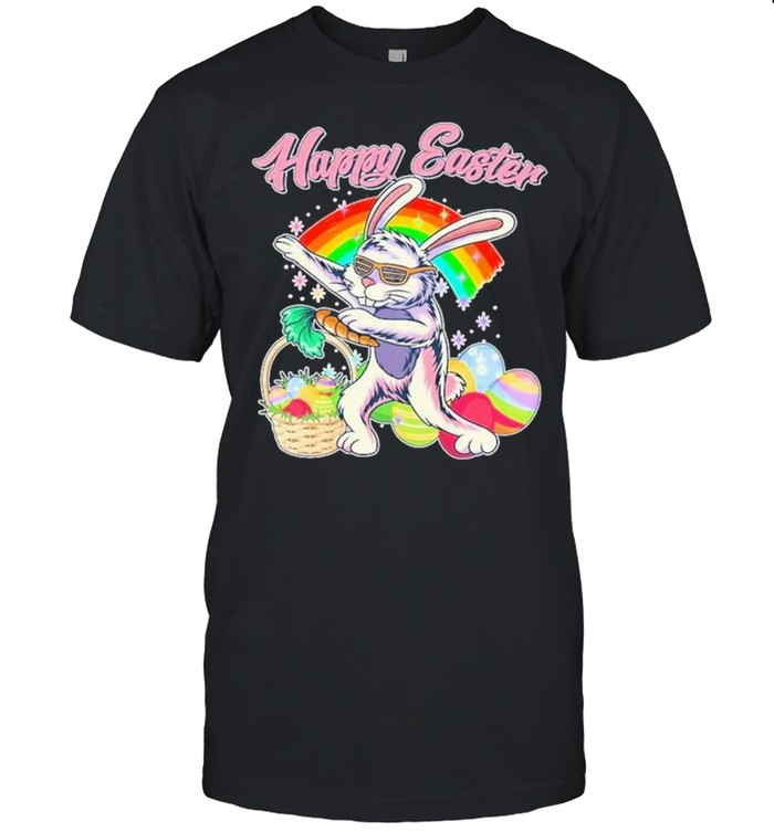 Dabbing Rainbow Easter Bunny shirt Classic Men's T-shirt
