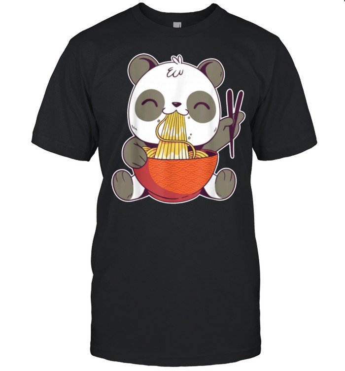Kawaii Panda Eating Ramen Noodles shirt Classic Men's T-shirt