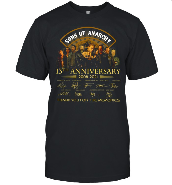 Son Of Anarchy 13th anniversary 2008 2021 thank you for the memories signatures shirt Classic Men's T-shirt
