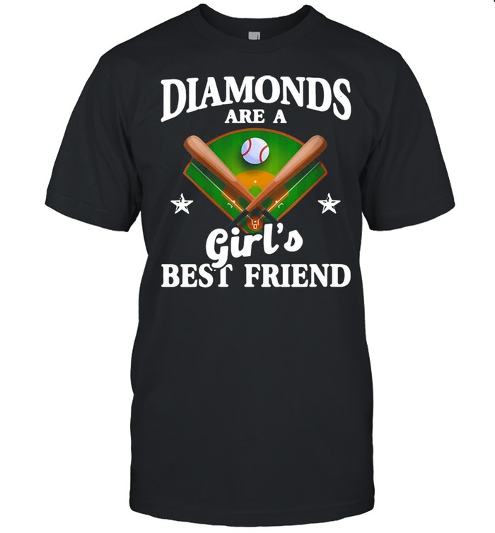Baseball Softball Diamonds Are A Girl’s Best Friend  Classic Men's T-shirt
