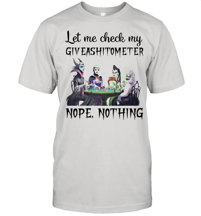 Let Me Check My Giveashittometer Nope Nothing shirt Classic Men's T-shirt