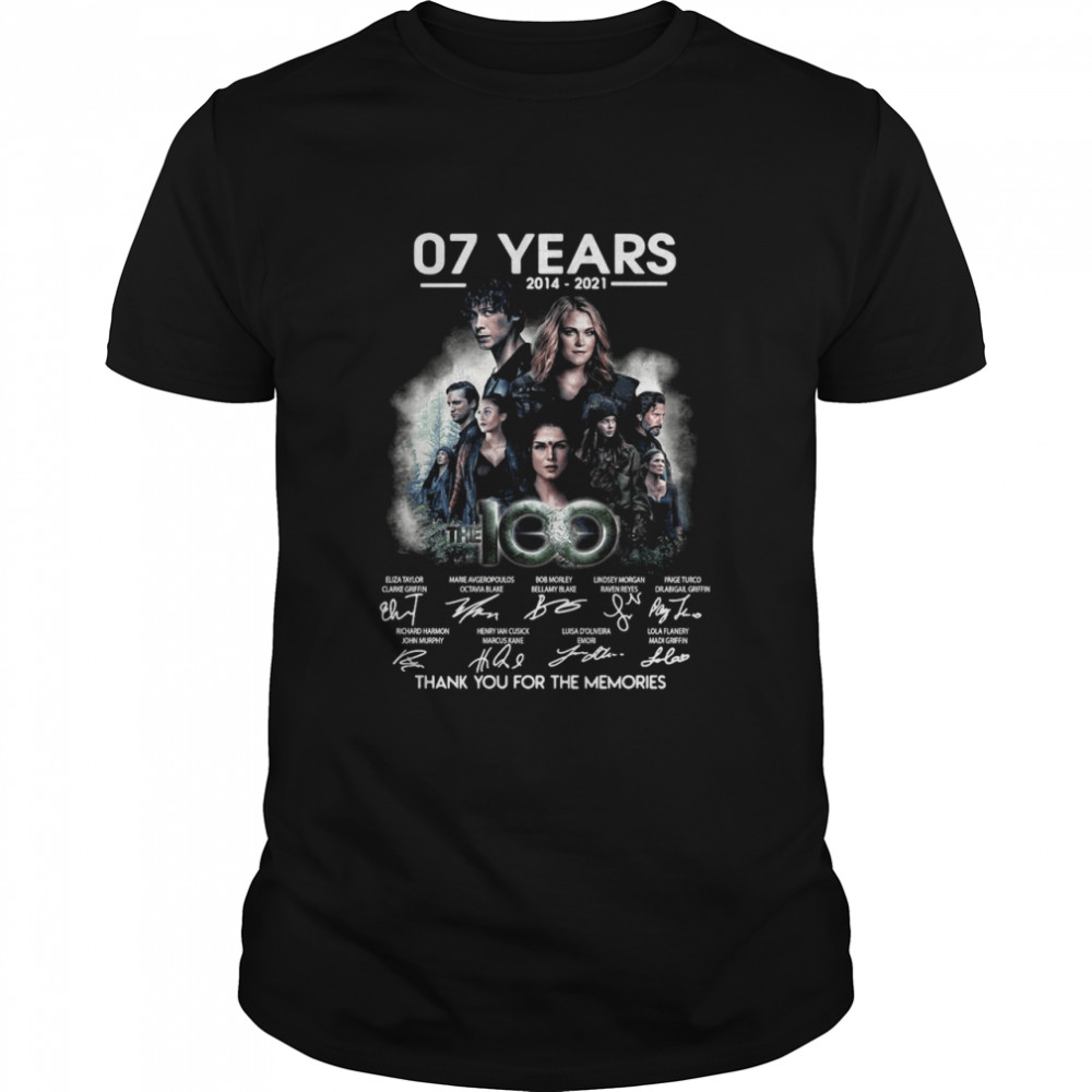 07 Years 2014 2021 The 100 Signatures Thank You For The Memories T-shirt Classic Men's T-shirt