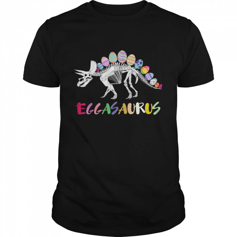 Eggasaurus stegosaurus egg dinosaur happy easter day  Classic Men's T-shirt