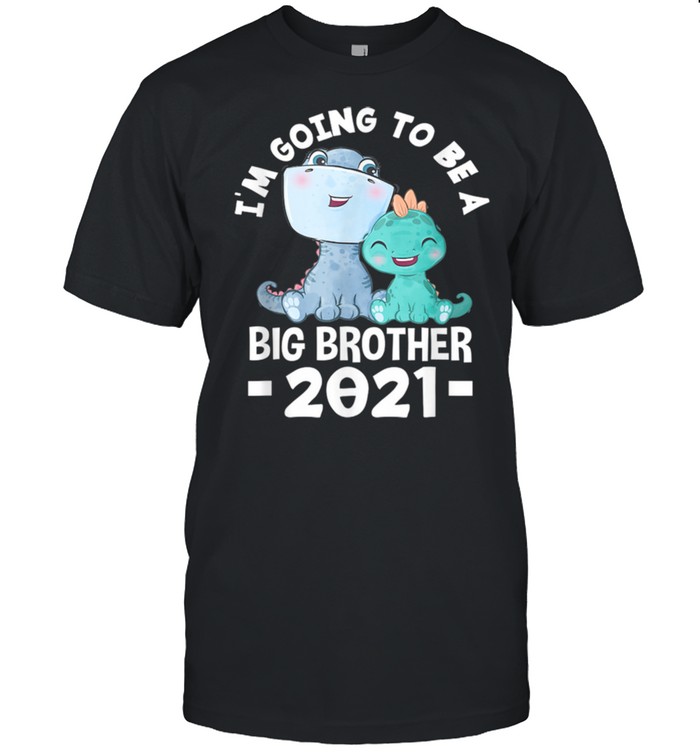 Brother Dino Dinosaur I_ll Be A Big Brother 2021  Classic Men's T-shirt
