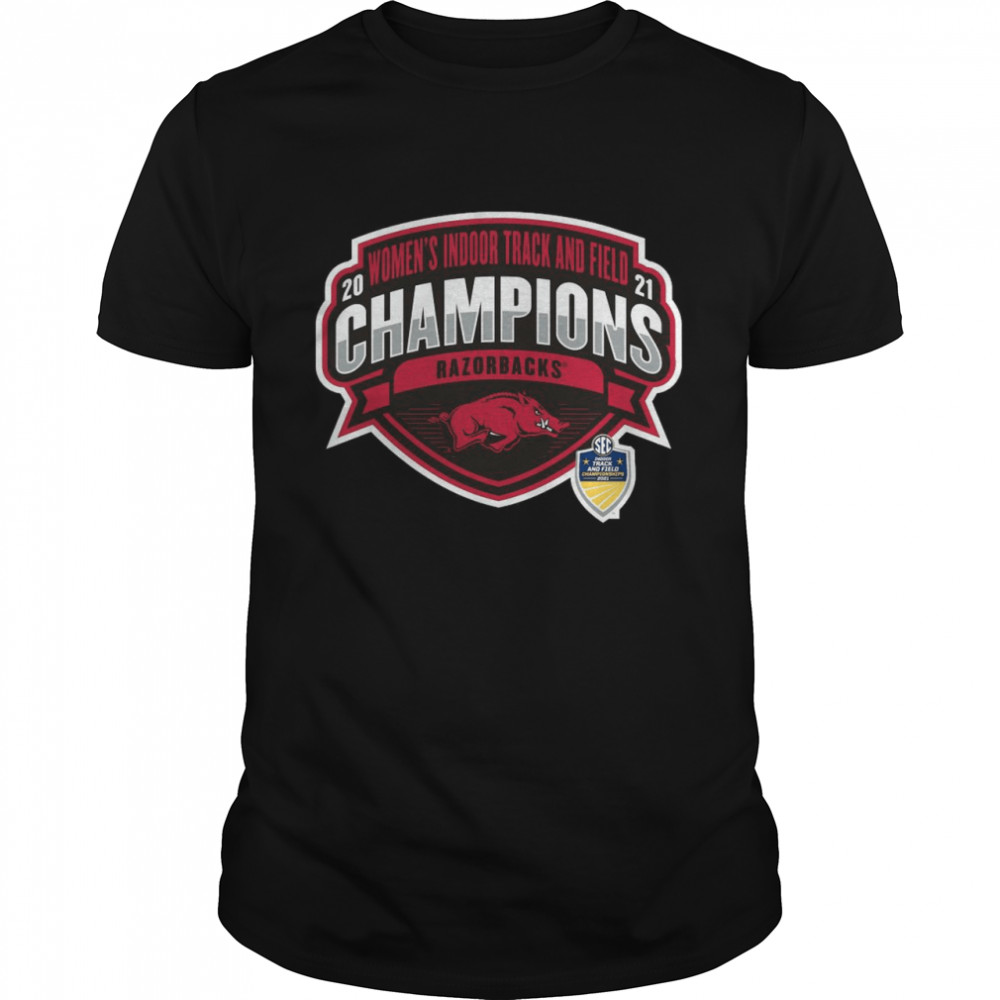 Arkansas Razorbacks 2021 SEC Women’s Indoor Track Field Conference Champions shirt Classic Men's T-shirt