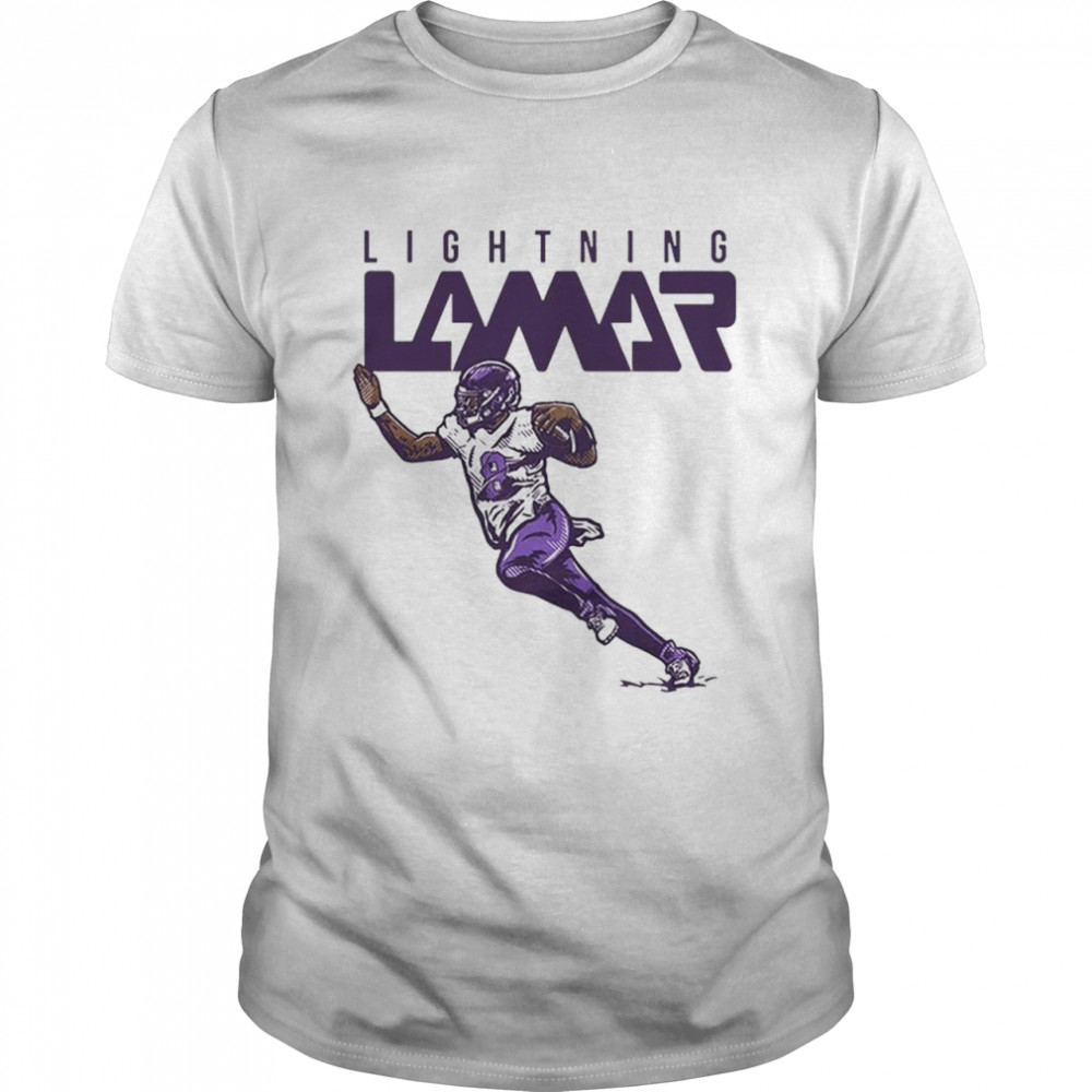 Lightning Lamar Jackson NFLPA shirt