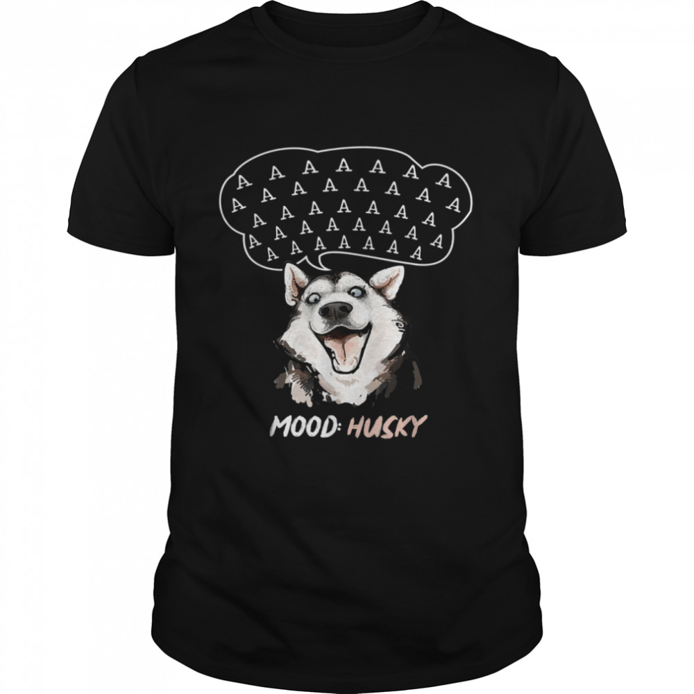 Mood Husky Dog  Classic Men's T-shirt