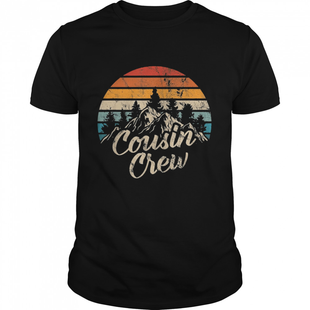 Cousin crew camping outdoor sunset vintage shirt Classic Men's T-shirt