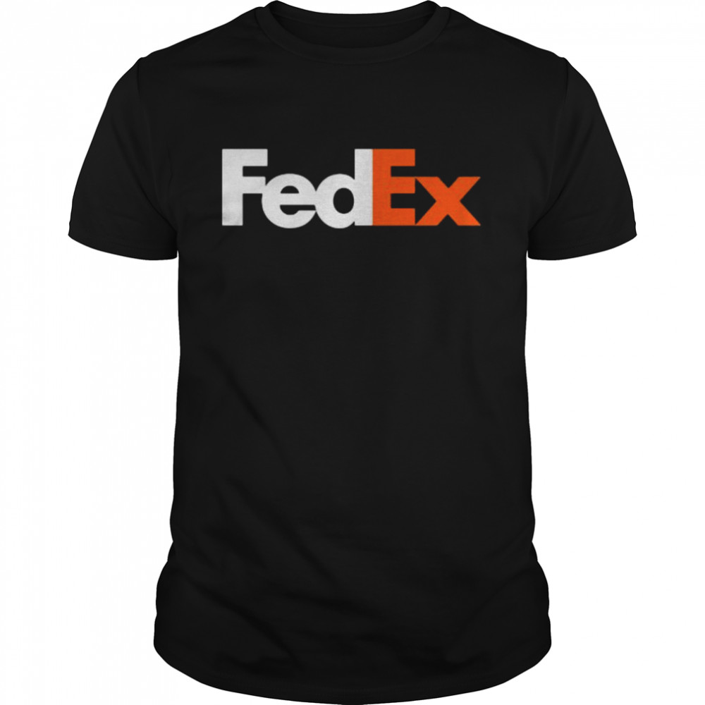 Fedex Logo White Orange  Classic Men's T-shirt