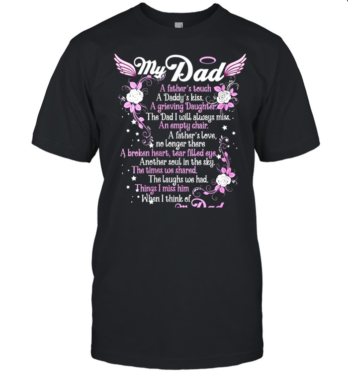 My Dad is my Guardian Angel, Daddy's Girl Father's Memories shirt
