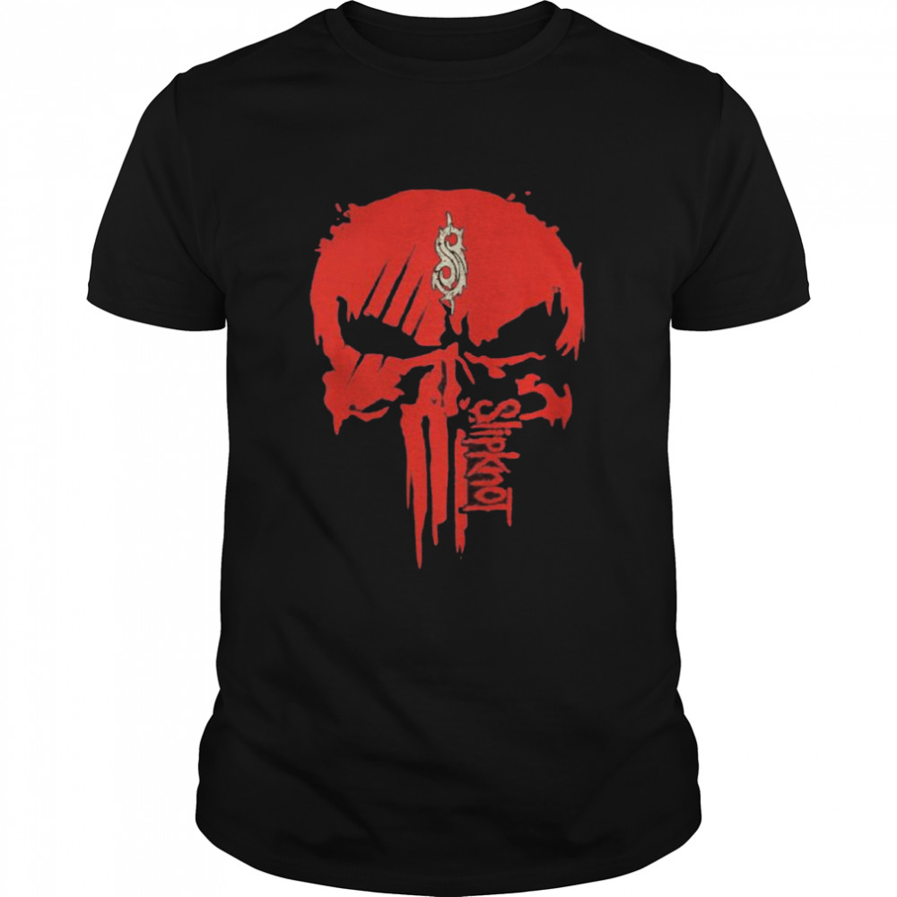 Punisher With Logo Slipknot  Classic Men's T-shirt