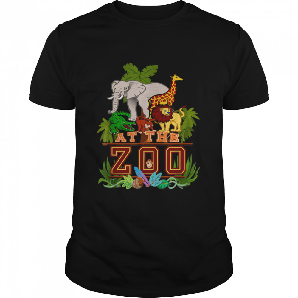 A Day at the Zoo Birthday Party Cute Wild Fun Jungle Animals Shirt