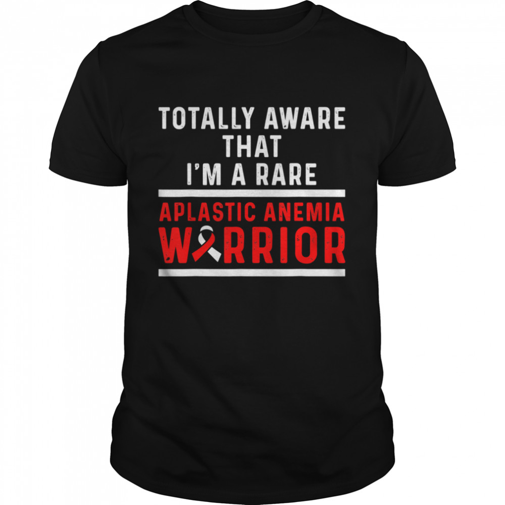 Aplastic Anemia Survivor Aware Anemic Warrior  Classic Men's T-shirt