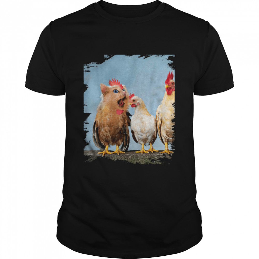 Chickitten Chicat Cat Chicken Hybrid  Classic Men's T-shirt