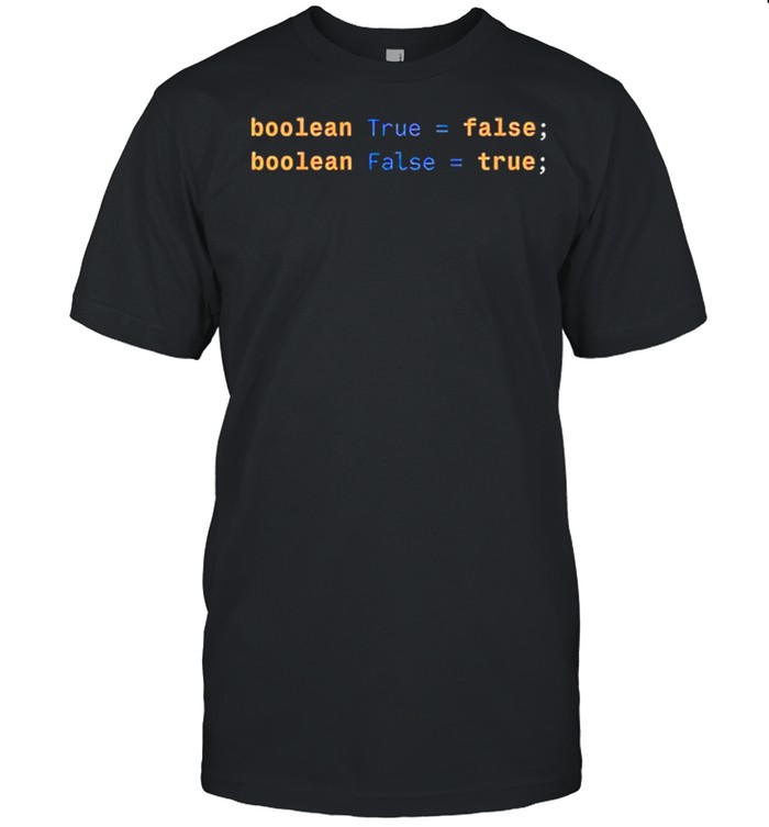 Boolean Variables Humor shirt Classic Men's T-shirt