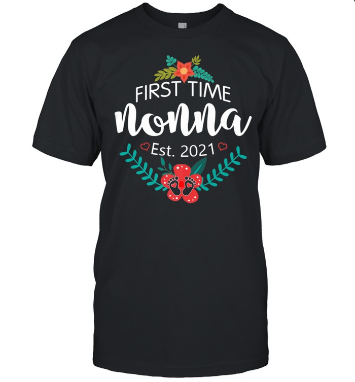 First Time Nonna Est 2021 for New Mom  Classic Men's T-shirt