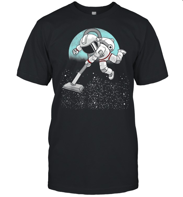 Astronaut Vacuuming Stars Space  Classic Men's T-shirt