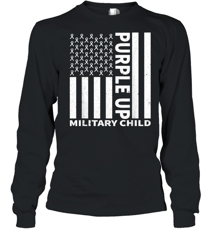 Purple up for Military Child, Military Month shirt Long Sleeved T-shirt