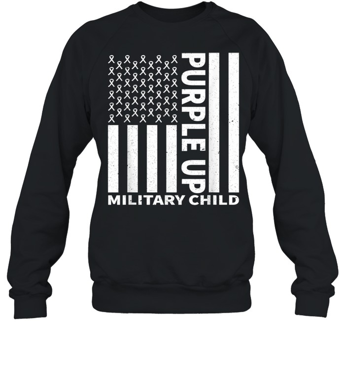 Purple up for Military Child, Military Month shirt Unisex Sweatshirt