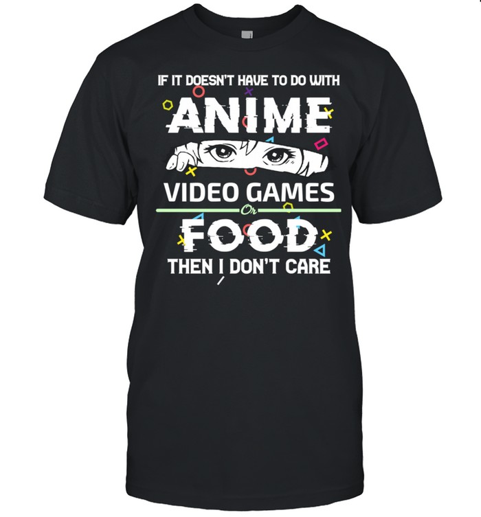 Anime Video Games Food Animes Girls Boys shirt