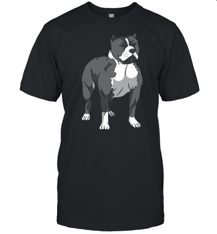 Dog Pit Bull Breed Loyal Companion Brown shirt Classic Men's T-shirt
