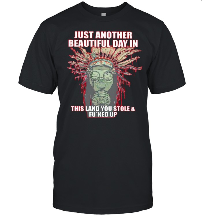 Native American just another beautiful day in this land shirt