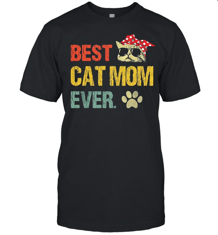 Best cat mom ever vintage shirt Classic Men's T-shirt