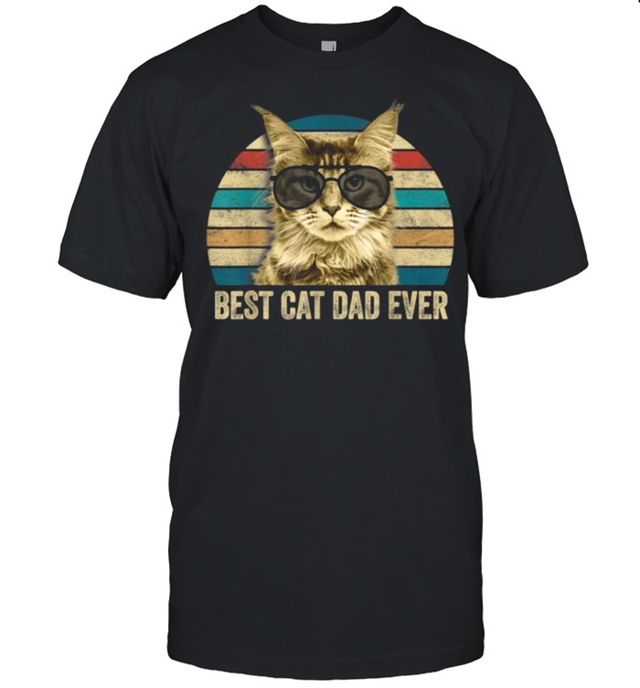 Best Cat Dad Ever Vintage shirt Classic Men's T-shirt