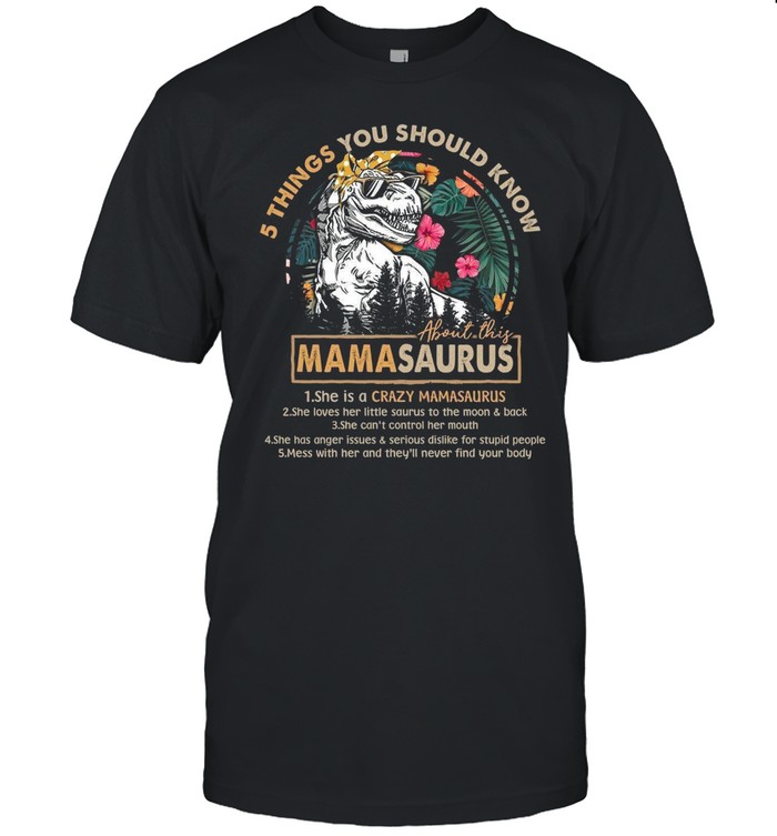 5 Things You Should Know Mamasaurus shirt Classic Men's T-shirt