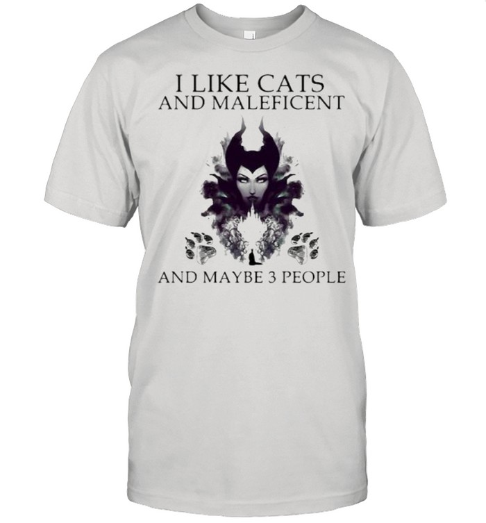 I Like Cats And Maleficent And Maybe 3 People  Classic Men's T-shirt