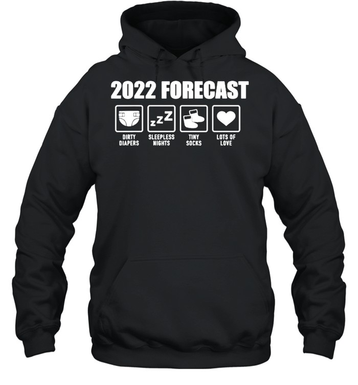 2022 Forecast Baby Pregnancy announcement Lots Of Love  Unisex Hoodie