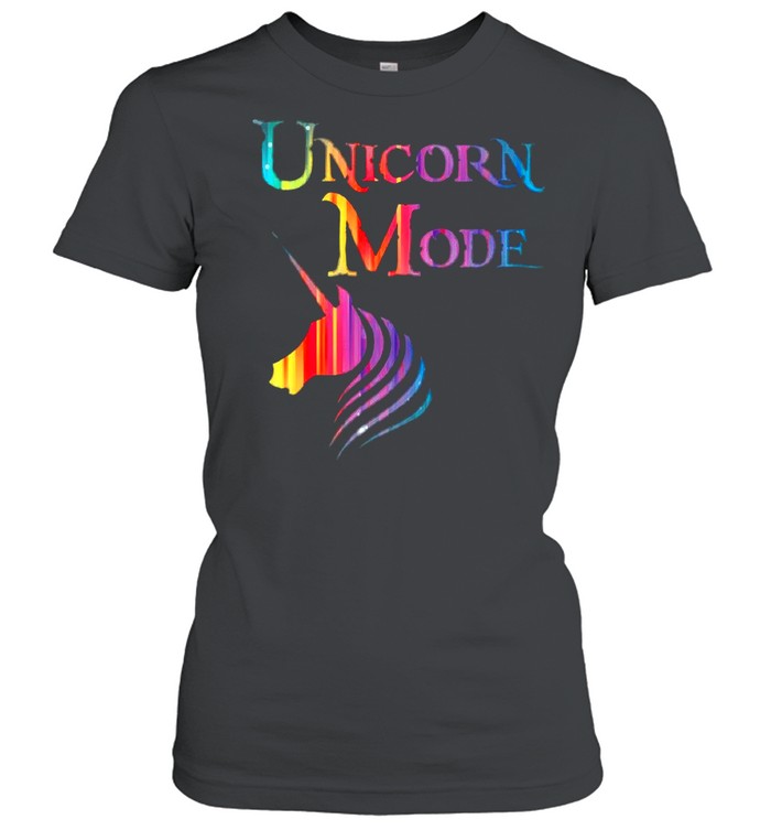 Unicorn mide fitness color shirt Classic Women's T-shirt