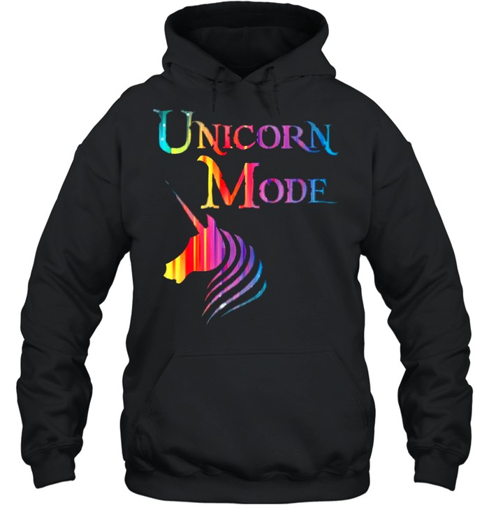 Unicorn mide fitness color shirt Unisex Hoodie